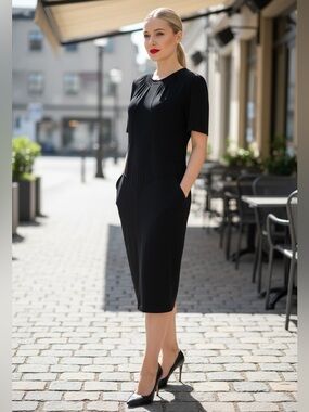 chanel jersey dress CHANEL | Dresses | Chanel Elegant White Jersey Fabulous Dress With Unique  Design Size 42m